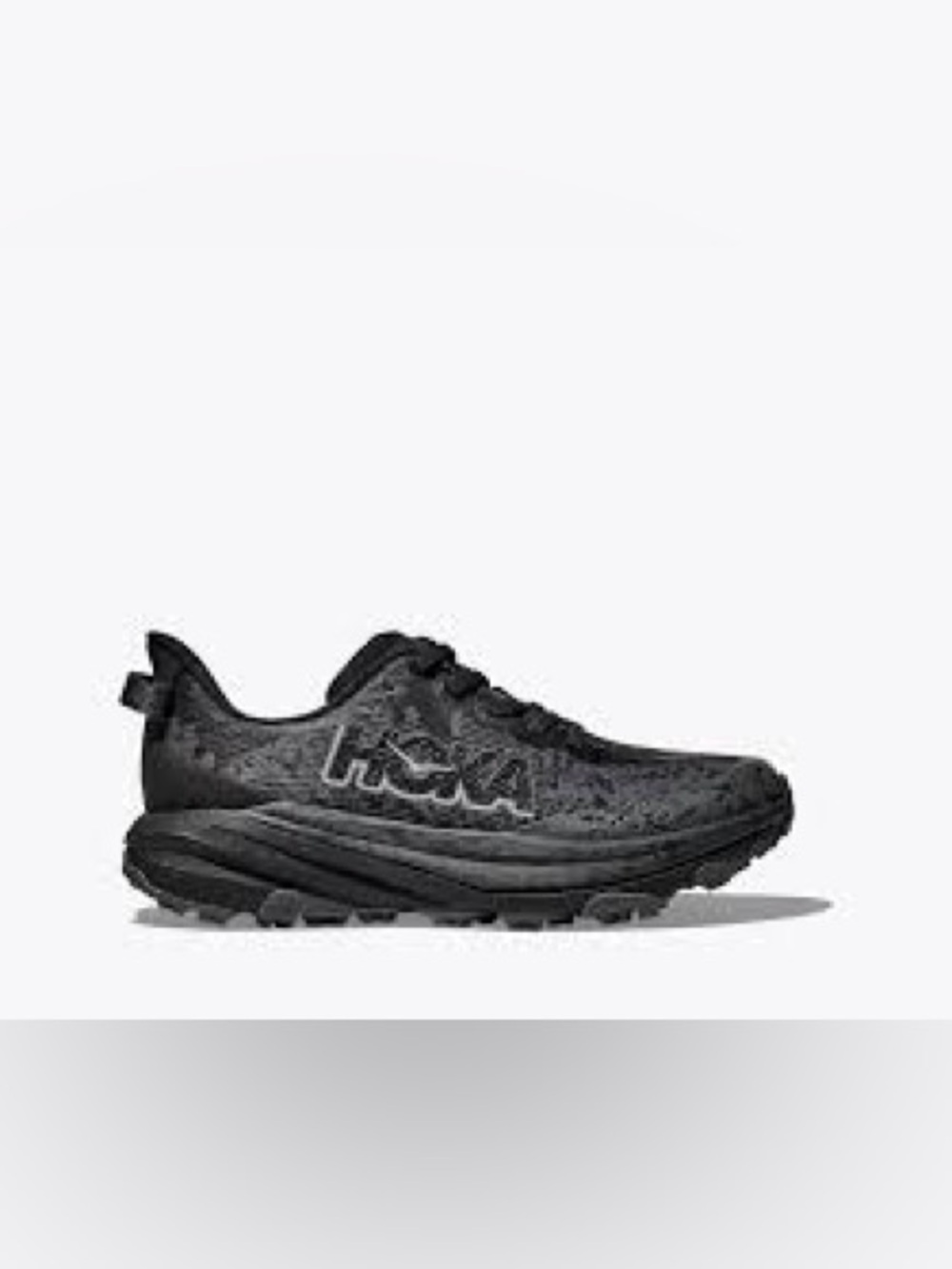 Hoka Boy's Black Trail Running Shoe